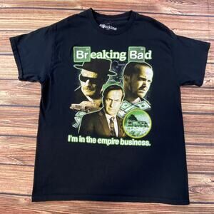 Breaking Bad T Shirt Mens Size L Black Graphic Short Sleeve Walter White Jesse